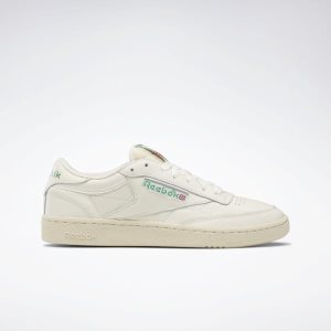 Reebok Club C 85 Vintage Turnschuhe Herren - Weiß/Grün/Rot - DE 642-OEG